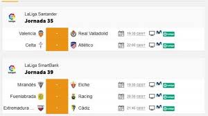 Consulta resultados y calendarios de todos los equipos en lavanguardia. Partidos De Hoy 7 De Julio En Laliga Y En Segunda Horarios Y Tv As Com