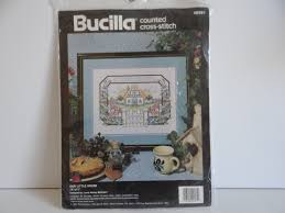 pattern free and ready to download patterns. Bucilla Counted Cross Stitch Kit Our Little House Cottage And Garden Complete Kit New Old Stock Second Wind Vintage