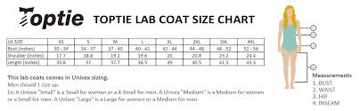 44 Credible White Coat Size Chart Women