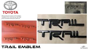 It was based off of the toyota pickup, and in the early going, the 4runner was basically constructed as a light pickup with a removable fiberglass cover affixed to the bed. Toyota 4runner Trail Emblem By Jonathan Fairbanks At Coroflot Com