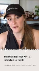 Everyone is talking AI. In any industry, but especially in marketing and  sales., Here are the 3Ps to consider as your team dives in to how you’ll be  using it., Clips are from my guest appearance