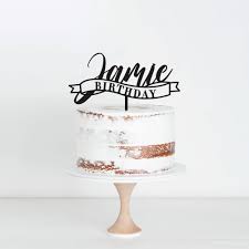 Order custom birthday banners now. Custom Name Birthday Banner Cake Topper