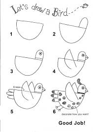 Draw A Bird Bird Drawings Art Lessons Elementary Art
