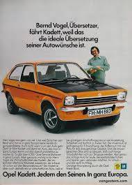 Opel Reklame Opel Kadett C Kadett C Coupe Alte Werbung