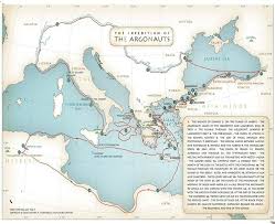 The Map Of Odysseus Travels Seemed Popular So Here S One Of Jason S Travels With The Argonauts Jason And The Argonauts Map Old Maps