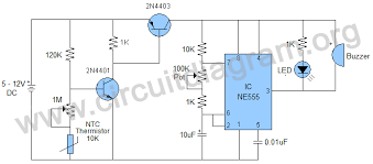 High Over Temperature Sensor Alarm Circuit Diagram