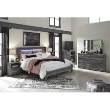 Ashley furniture baystorm queen canopy 6 piece bedroom set b221. Signature Design By Ashley Baystorm 4 Piece Queen Bedroom Set In Smoke Gray Nebraska Furniture Mart