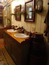 The item takes up the sink basin, which, of course, looks modern. 260 Primitive Bathroom Ideas Primitive Bathroom Primitive Bathrooms Bathroom Decor