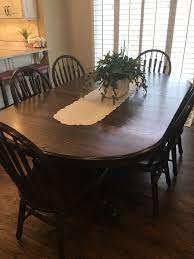 Select from our collection of oak dining tables to find the perfect one for your space. Refinished My Old Light Oak Table And Chairs Oak Dining Room Table Dining Table Makeover Farm Dining Table