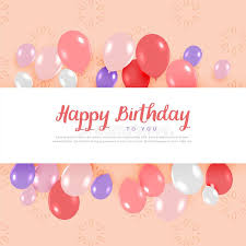 Wow your friends and family with free animated birthday cards. Happy Birthday Card Design With Balloons In Pastel Colors Stock Vector Illustration Of Family Background 112337473