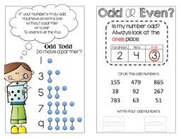 odd and even numbers mini anchor chart sort activity