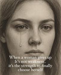 When a woman's fed up, she will stop doing all the things she use to do.  She will no longer care for you the way she used to, or cater to you