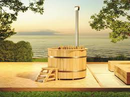 This tub is a gorgeous sight. Hot Tub Badebottich Rund 1