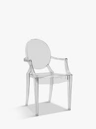 Louis ghost chair has an airy and lightweight appearance yet stable and durable structure that is extremely comfortable to sit on. Philippe Starck For Kartell Louis Ghost Chair At John Lewis Partners