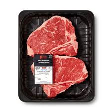 · 247 calories (kcal) · 568 calories . Usda Choice Angus Beef T Bone Steak 1 58 2 63 Lbs Price Per Lb Good Gather Target
