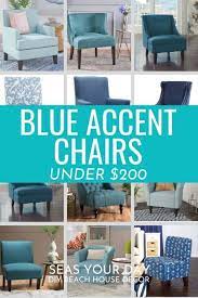 Accent chairs are a great addition to any home especially when you have a couple of friends visiting. 99 Coastal Blue Accent Chairs Under 200