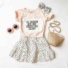 Oh Darling Collaboration With Olive Eve Co In 2020 Girls Dress Flats Kid Tees Childrens Boutique