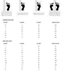 Shoe Size Chart Arkk Copenhagen