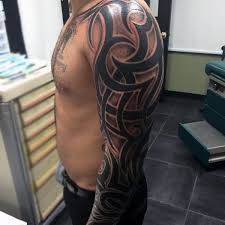 Arm tattoos sleeve tattoos tribal tattoos. 90 Tribal Sleeve Tattoos For Men Manly Arm Design Ideas