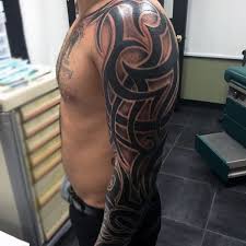 This was a custom half sleeve i created for a client recently. 90 Tribal Sleeve Tattoos For Men Manly Arm Design Ideas