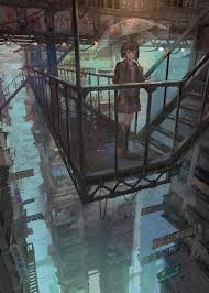 電鬼 on twitter 階段 イラスト アートのアイデア 風景