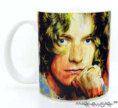 Led Zeppelin Mug Signed by Mark Lewis Art ® Collectible Cup (robert Plant