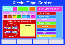 daily schedule chart circle time center