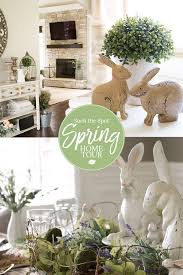 Sharing some simple spring decor updates with you all today! Modern Farmhouse Spring Home Decor Ideas Home Tour