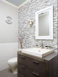 Small bathrooms rug and artwork really add so much. 50 Half Bathroom Ideas That Will Impress Your Guests And Upgrade Your House Bathroom Tile Designs Vanity Backsplash Small Half Bath