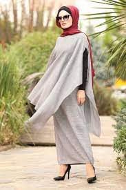 Modaselvim Bugune Ozel Pancolu 2 Li Kombin Mdp7000 Gri Islamic Dress Beautiful Outfits Hijab Dress