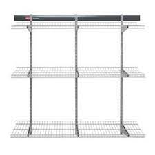 Rubbermaid Fasttrack Garage 16 Piece Gray Steel Multipurpose Storage Rail System Lowes Com Garage Storage Shelves Multipurpose Storage Garage Storage Shelves Diy