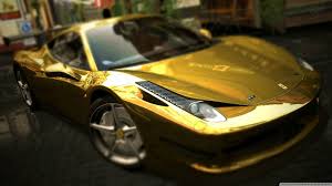 Ferrari 458 Italia Gold Hd Desktop Wallpaper High Definition Ferrari 458 Italia Ferrari Italia Ferrari
