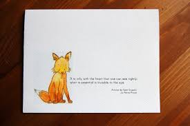As with a gobstopper, the first layer depicts a dreamlike children's story. The Little Prince Fox Quotes Quotesgram