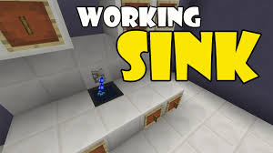 working sink tutorial minecraft pe