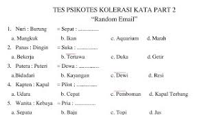 Pada tes ini, akan terdapat 8 kotak dengan. Tes Psikotes Kolerasi Kata 40 Soal Beserta Jawabannya Part 2 Youtube