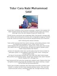 Kiblat adalah arah yang dituju umat islam dalam sebagian konteks ibadah, termasuk dalam salat. Tidur Cara Nabi Muhammad Saw