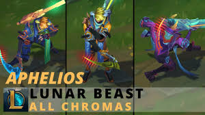 Lunar beast aphelios and annie price. Lunar Beast Aphelios All Chromas League Of Legends Youtube