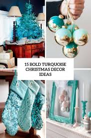 Love christmas decor in the red and turquoise colors. 15 Bold Turquoise Christmas Decor Ideas Shelterness