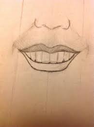 Create some lip wrinkles using a 0.5mm hb pencil. How To Draw A Face With A Smile B C Guides