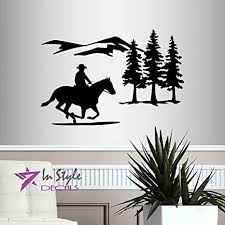 Designs can range from tiny frames to oversize 3d sculptures, but you shouldn't let the vast choices framed photos and pretty pictures are nice, but they aren't your only option when it comes to decorating bare walls. 6ho Rodeo Wall Sticker Cowboy Horse Vinyl Decal Home Interior Decoration Waterproof High Quality Mural Home Decor Wall Decor Efp Osteology Org