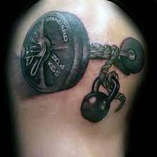 Stylish Mens Crossfit Tattoos On Arms Fitness Tattoos Tattoos For Guys Dumbbell Tattoo