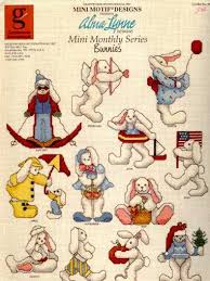 Modern rabbit cross stitch kit, a simple rabbit needlepoint kit that makes a great gift for anybody wanting to learn cross stitch! Mini Monthly Series Bunnies Counted Cross Stitch Pattern