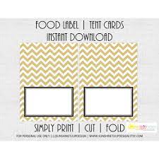 Saying no will not stop you from seeing etsy ads or impact etsy's own personalization technologies, but it may make the ads you see less relevant or more repetitive. Printable Food Buffet Table Tent Cards Gold Chevron Sunshinetulipdesign