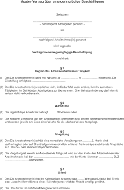 Diese bausteine solltest du prüfen. Muster Vertrag Uber Eine Geringfugige Beschaftigung Pdf Free Download