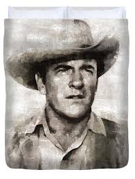 James Arness, Actor Metal Print by Esoterica Art Agency
