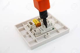 Compare click to add item datashark rj45 jack termination tool to the compare list. Punch Down Tool On Rj45 Wall Socket Stock Photo Picture And Royalty Free Image Image 4139279