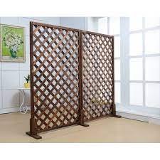 We thought about doing that when our house was newer. Wood Trellis Lattice Screen Privacy Fence Overstock 33020382