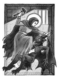 Details of the saint's life vary. Taylor Leong Saint Marina Of Antioch