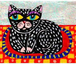 This Item Is Unavailable Etsy Folk Art Cat Whimsical Art Cat Art