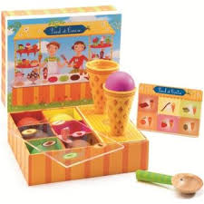 3 pc dinette set with a dining table and 2 dining chairs in mahogany. Dinette En Bois Djeco Boite A Glace Paul Et Cerise Cuisine Achat Prix Fnac